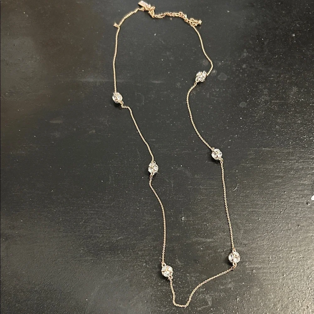 kate spade Lady Marmalade Elegant Rose Gold Necklace with Rose Gold Accents